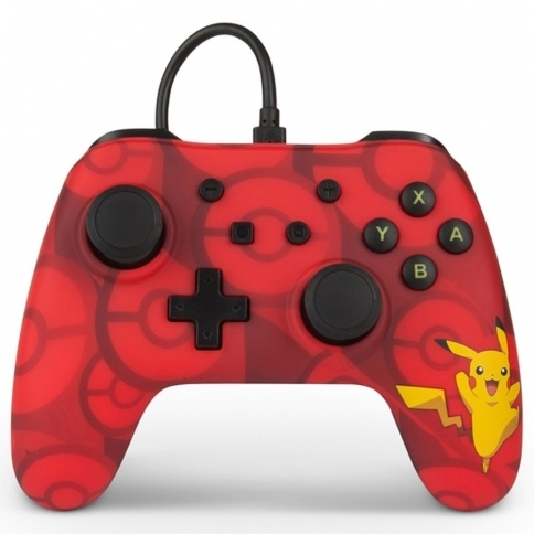 Controle Powera Wired Pikachu Vermelho