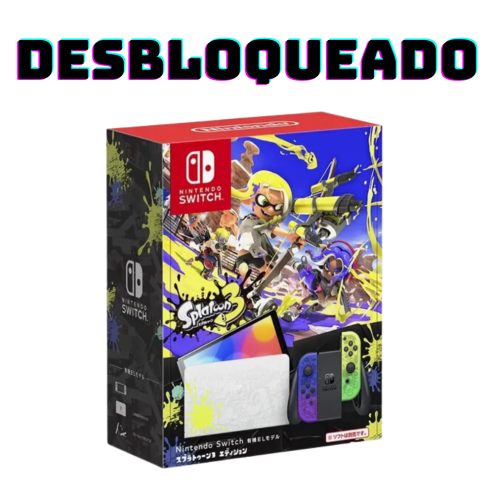 Nintendo Switch OLED Edição Splatoon 3 - 128 GB (DESBLOQUEADO)