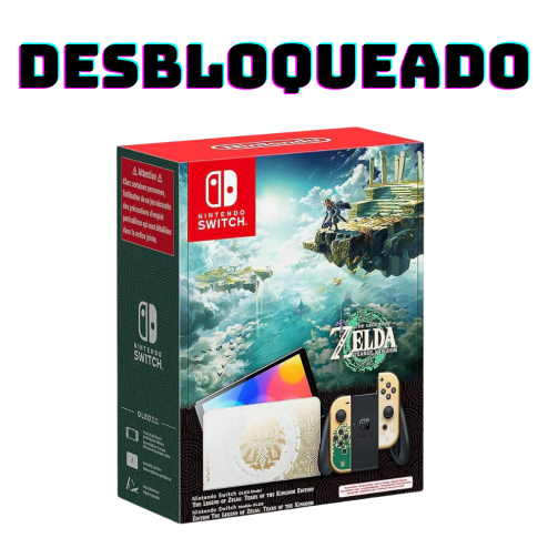 Nintendo Switch OLED Edição The Legend of Zelda: Tears of the Kingdom - 128 GB (DESBLOQUEADO)